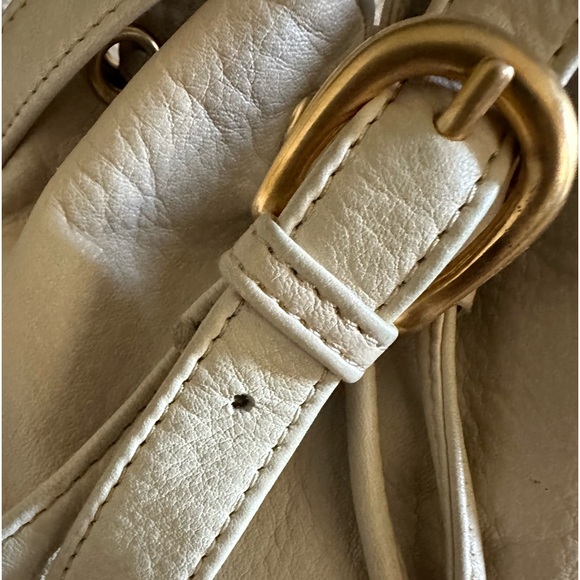 Albert Nippon taupe leather bucket style bag - Picture 3 of 6